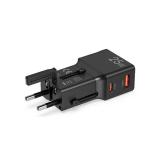 Celly - MULTIPLUGSL25W cargador de dispositivo móvil Auriculares, Smartphone, Tableta Negro Corriente alterna Carga rápida Inter