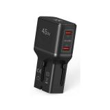 Celly - MULTIPLUGSL45W cargador de dispositivo móvil Auriculares, Smartphone, Tableta Negro Corriente alterna Carga rápida Inter