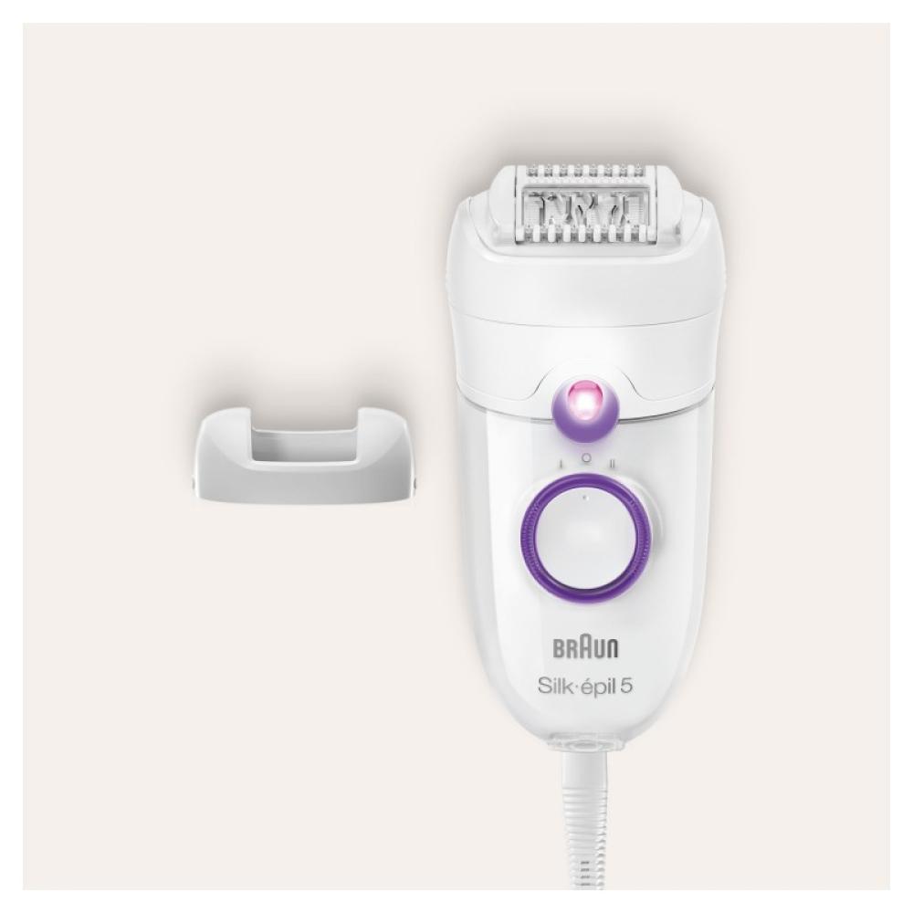 Braun - Silk-épil 5 505 Power 28 pinzas Púrpura, Blanco