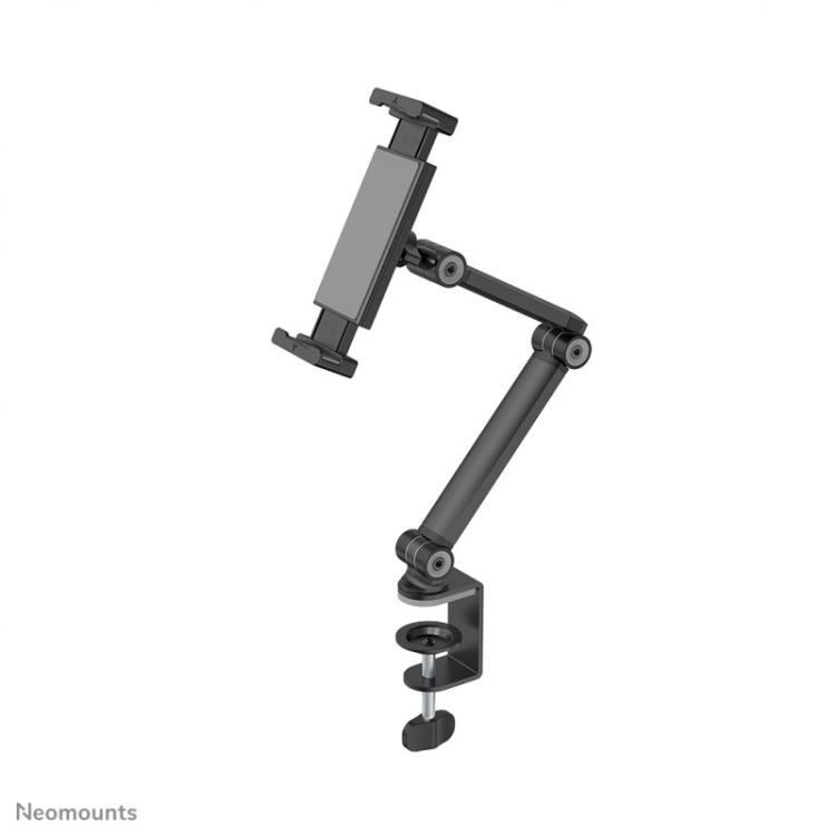 Neomounts - DS15-545BL1 Soporte para tablet con abrazadera para escritorio 4.7-12.9" - universal - movimiento completo