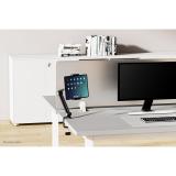 Neomounts - DS15-545BL1 Soporte para tablet con abrazadera para escritorio 4.7-12.9" - universal - movimiento completo
