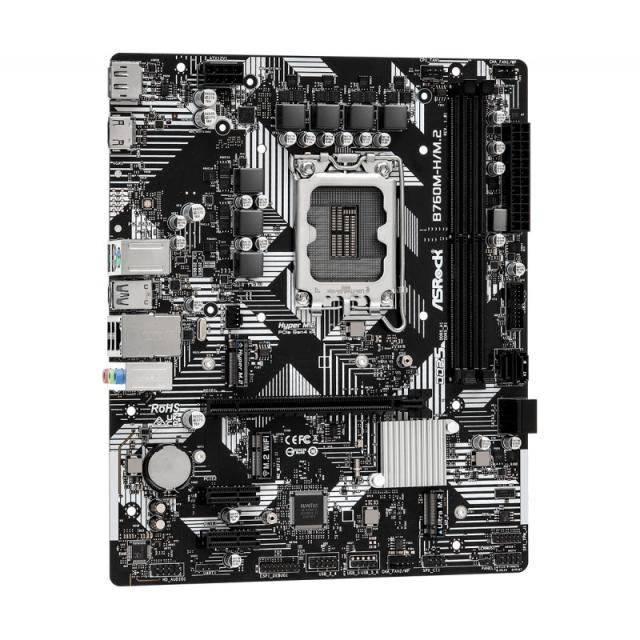 Asrock - B760M-H/M.2 Intel B760 LGA 1700 micro ATX