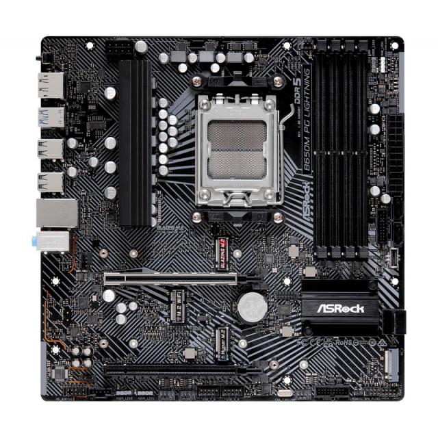 Asrock - B650M PG Lightning AMD B650 Zócalo AM5 micro ATX