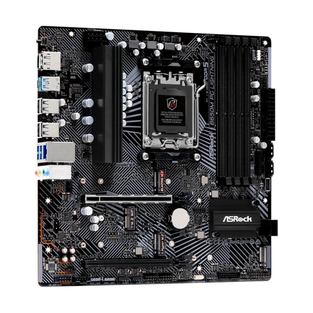 Asrock - B650M PG Lightning AMD B650 Zócalo AM5 micro ATX