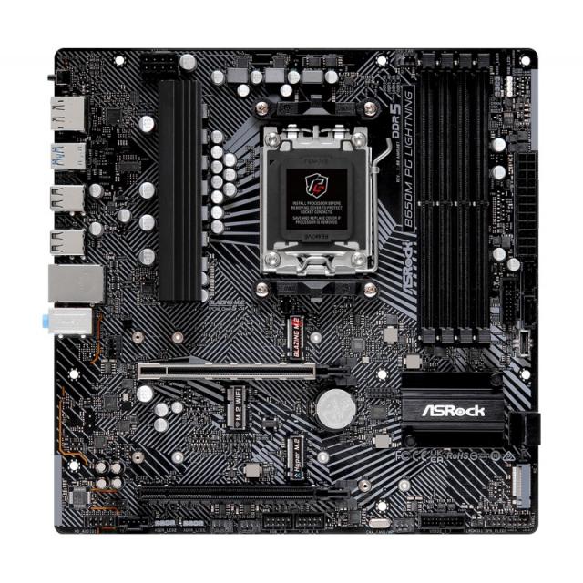 Asrock - B650M PG Lightning AMD B650 Zócalo AM5 micro ATX