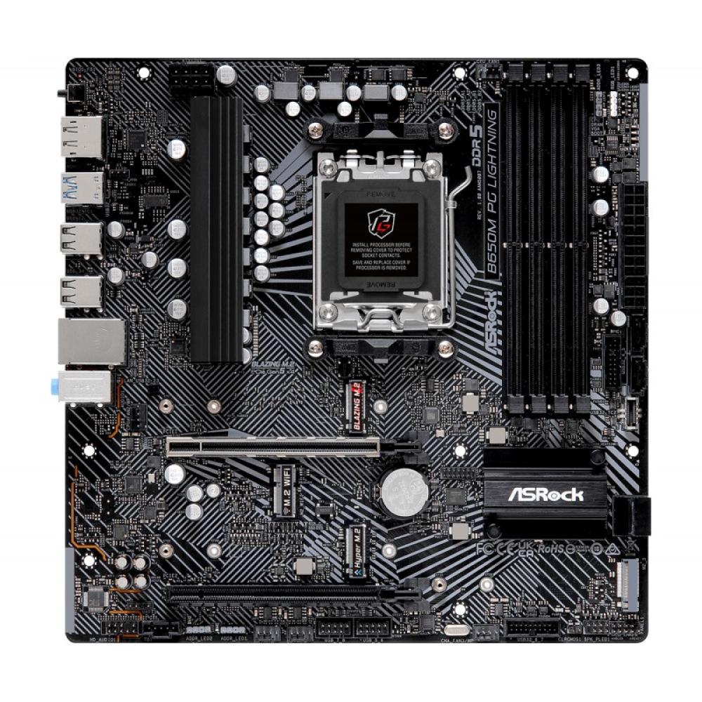 Asrock - B650M PG Lightning AMD B650 Zócalo AM5 micro ATX