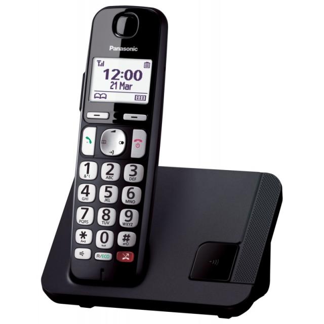 Panasonic - KX-TGE250 Teléfono DECT Identificador de llamadas Negro