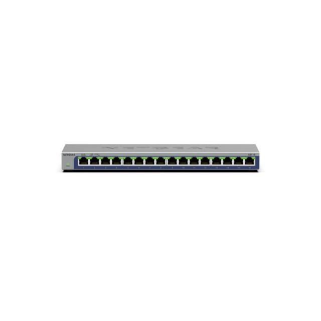 NETGEAR - GS116 No administrado L2 Gigabit Ethernet (10/100/1000) Negro