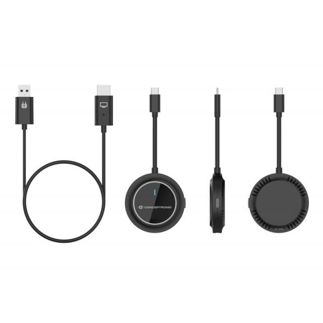 Conceptronic - ATHERIC01B adaptador de pantalla inalámbrico HDMI/USB Full HD Mochila