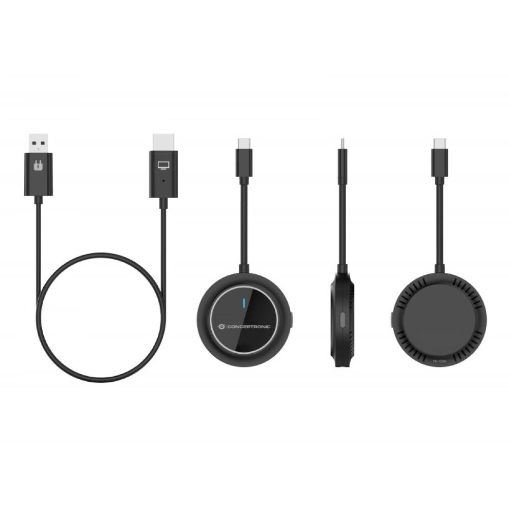 Conceptronic - ATHERIC01B adaptador de pantalla inalámbrico HDMI/USB Full HD Mochila