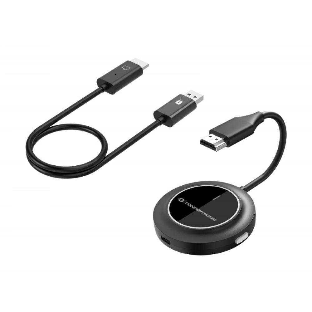 Conceptronic - ATHERIC02B adaptador de pantalla inalámbrico HDMI/USB Full HD Mochila