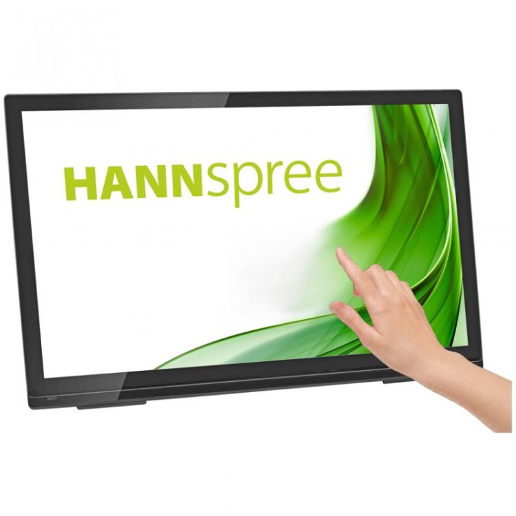 Hannspree - HT273HPB pantalla para PC 68,6 cm (27") 1920 x 1080 Pixeles Full HD LED Pantalla táctil Mesa Negro
