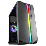 Mars Gaming - MC-S1 Negro, Caja PC Compacta Gaming Micro-ATX, Iluminación ARGB 12 Modos, Ventilador FRGB, Ventana Lateral Comple