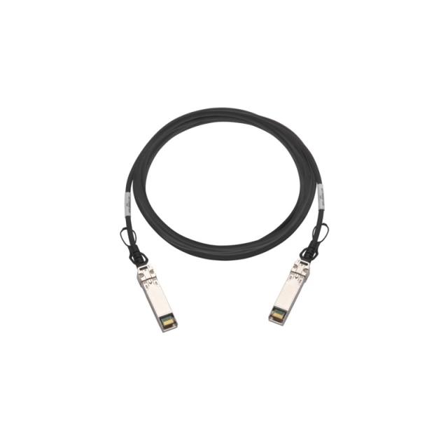 QNAP - CAB-DAC15M-SFP28 Cable de fibra óptica e InfiniBand 1,5 m QSFP28 Negro