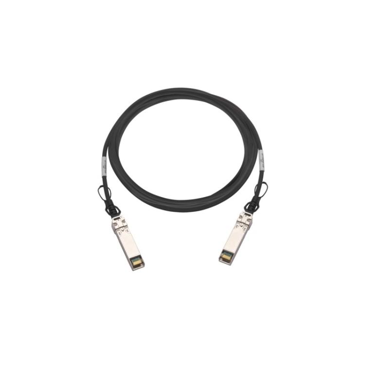 QNAP - CAB-DAC15M-SFP28 Cable de fibra óptica e InfiniBand 1,5 m QSFP28 Negro