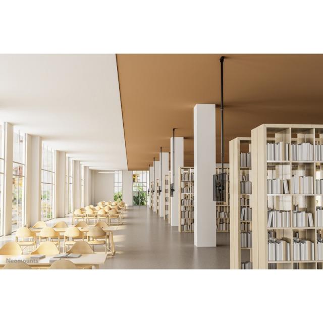 Neomounts - CL35-440BL16XL Soporte de techo para monitor/TV 37-70" - alt. 250-300 cm