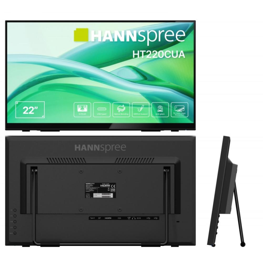 Hannspree - HT220CUA pantalla para PC 54,5 cm (21.4") 1920 x 1080 Pixeles Full HD LED Pantalla táctil Negro