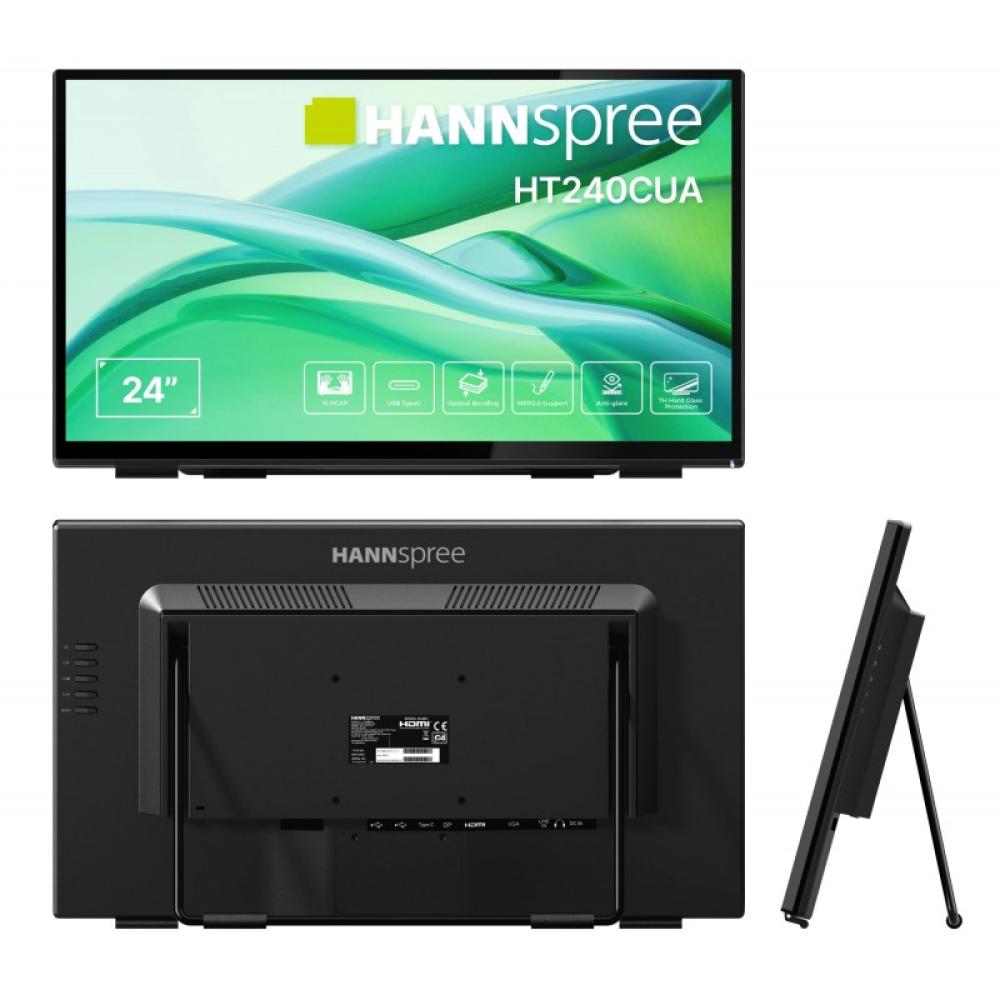 Hannspree - HT240CUA pantalla para PC 60,5 cm (23.8") 1920 x 1080 Pixeles Full HD LED Pantalla táctil Negro