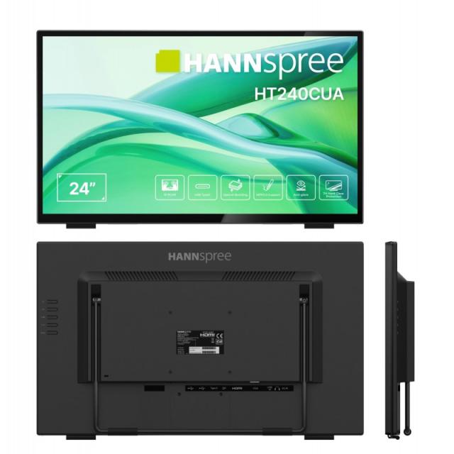 Hannspree - HT240CUA pantalla para PC 60,5 cm (23.8") 1920 x 1080 Pixeles Full HD LED Pantalla táctil Negro