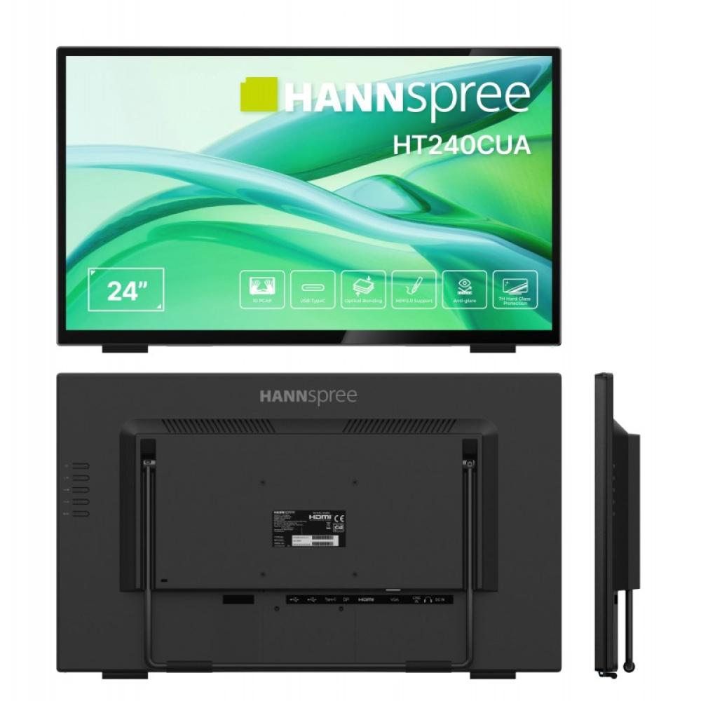 Hannspree - HT240CUA pantalla para PC 60,5 cm (23.8") 1920 x 1080 Pixeles Full HD LED Pantalla táctil Negro