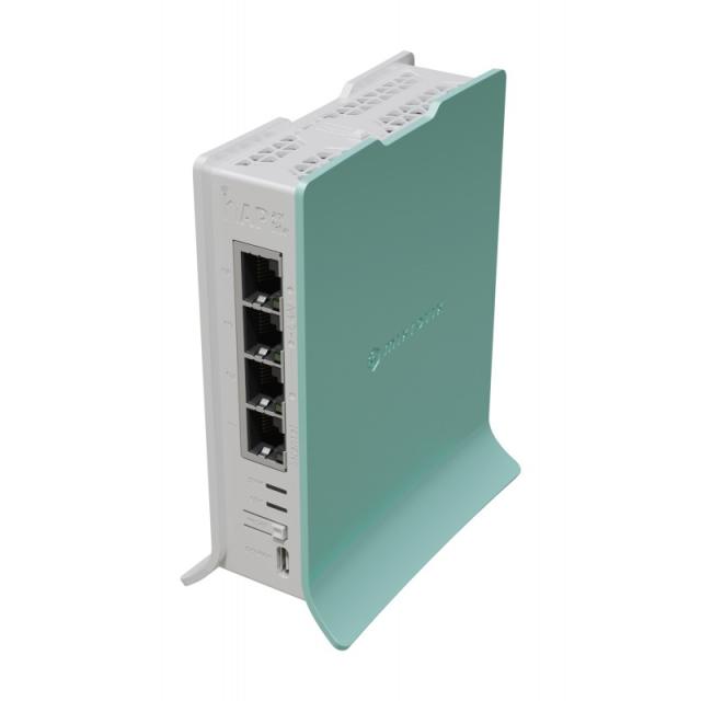 Mikrotik - hAP router inalámbrico Gigabit Ethernet Banda única (2,4 GHz) Verde, Blanco
