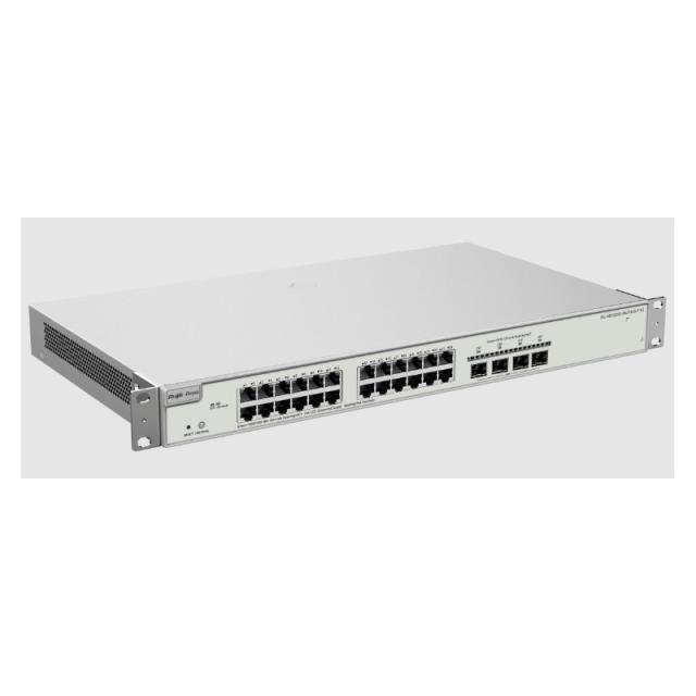 Ruijie Networks - RG-NBS3200-24GT4XS-P-V2 switch Gestionado L2+ Gigabit Ethernet (10/100/1000) Energía sobre Ethernet (PoE) Gris