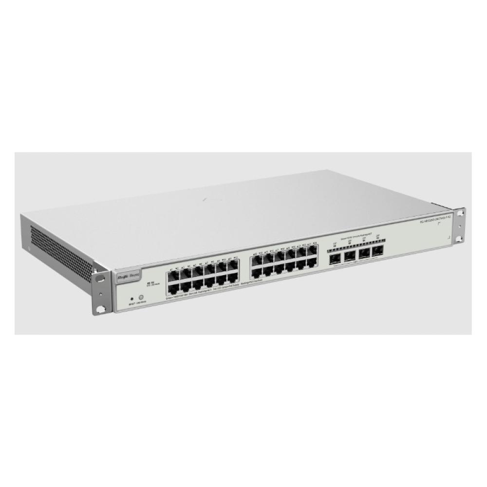 Ruijie Networks - RG-NBS3200-24GT4XS-P-V2 switch Gestionado L2+ Gigabit Ethernet (10/100/1000) Energía sobre Ethernet (PoE) Gris