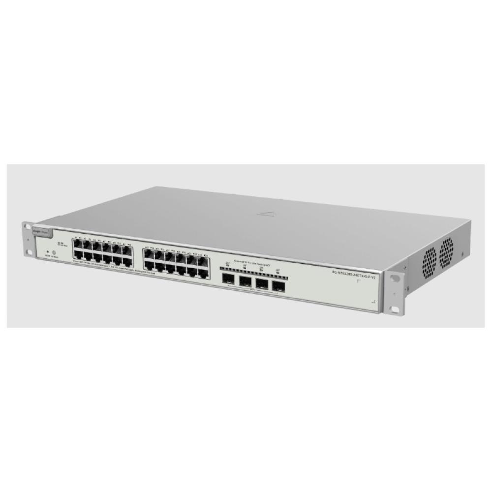 Ruijie Networks - RG-NBS3200-24GT4XS-P-V2 switch Gestionado L2+ Gigabit Ethernet (10/100/1000) Energía sobre Ethernet (PoE) Gris