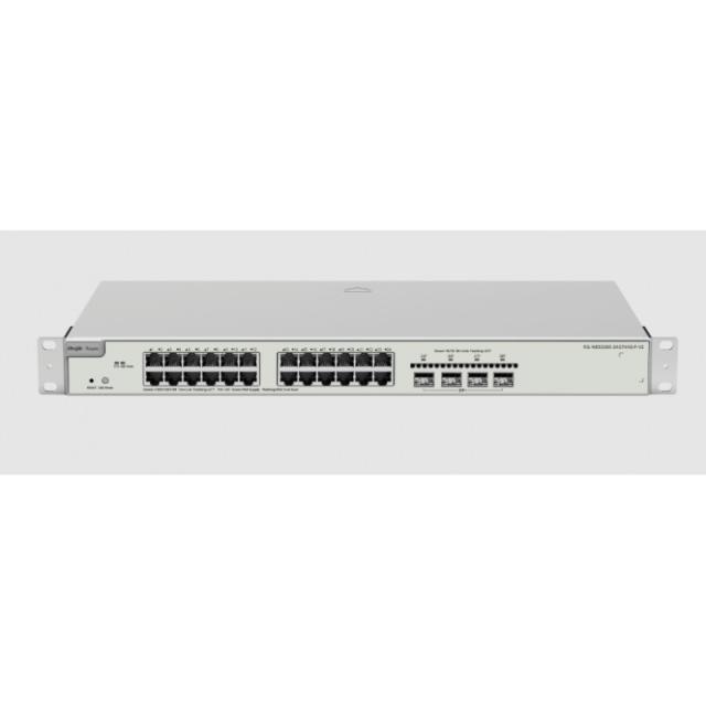 Ruijie Networks - RG-NBS3200-24GT4XS-P-V2 switch Gestionado L2+ Gigabit Ethernet (10/100/1000) Energía sobre Ethernet (PoE) Gris