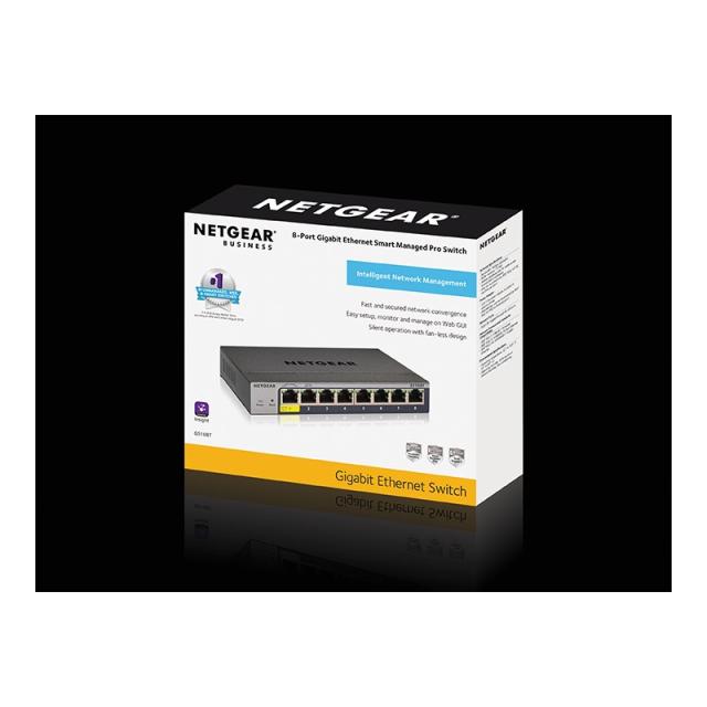 NETGEAR - GS108Tv3 Gestionado L2 Gigabit Ethernet (10/100/1000) Gris