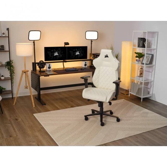 Corsair - TC500 LUXE Silla para videojuegos de PC Asiento acolchado Beige