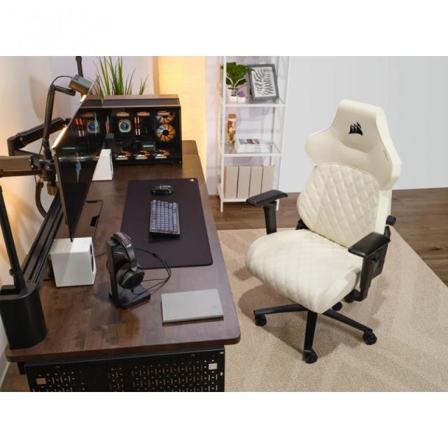 Corsair - TC500 LUXE Silla para videojuegos de PC Asiento acolchado Beige