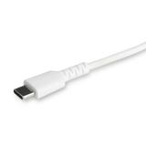 StarTech.com - Cable Resistente USB-C a Lightning de 1 m Blanco - Cable de Sincronización y Carga USB Tipo C a Lightning con Fib