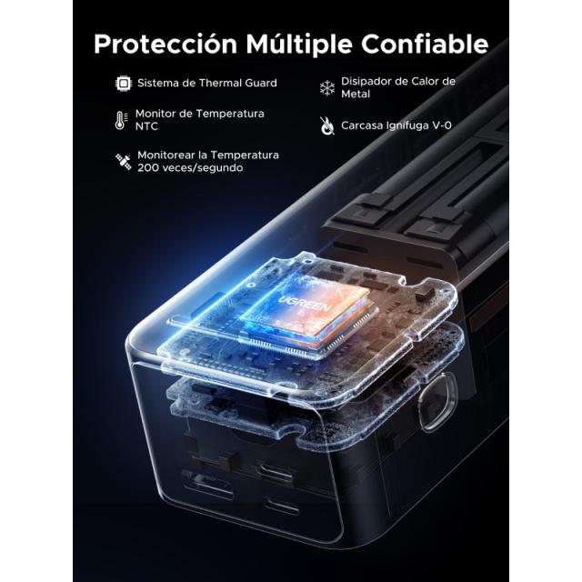 Ugreen - 25000mAh 200W Fast Charging Powerbank Gris