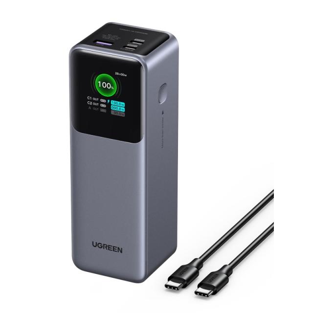 Ugreen - 25000mAh 200W Fast Charging Powerbank Gris