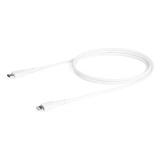 StarTech.com - Cable Resistente USB-C a Lightning de 1 m Blanco - Cable de Sincronización y Carga USB Tipo C a Lightning con Fib