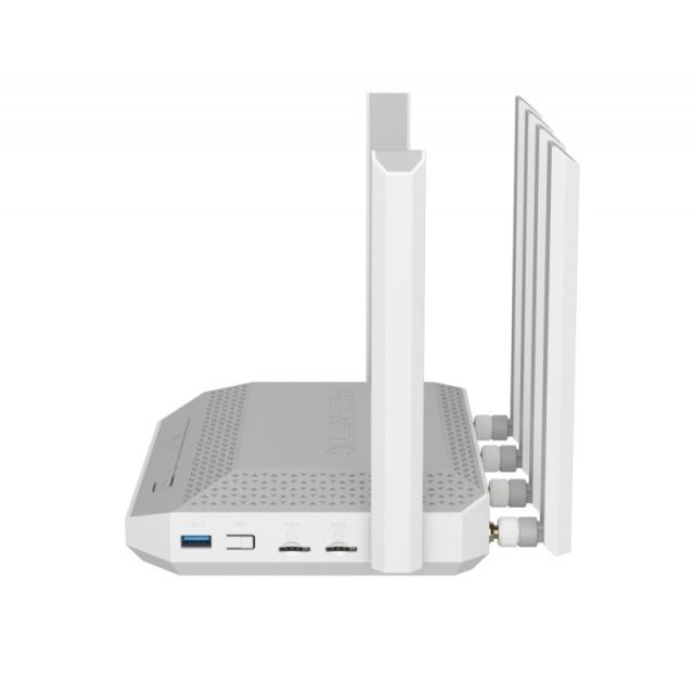 Keenetic - Hero 5G (KN-4110) router inalámbrico 2.5 Gigabit Ethernet Doble banda (2,4 GHz / 5 GHz) Gris, Blanco