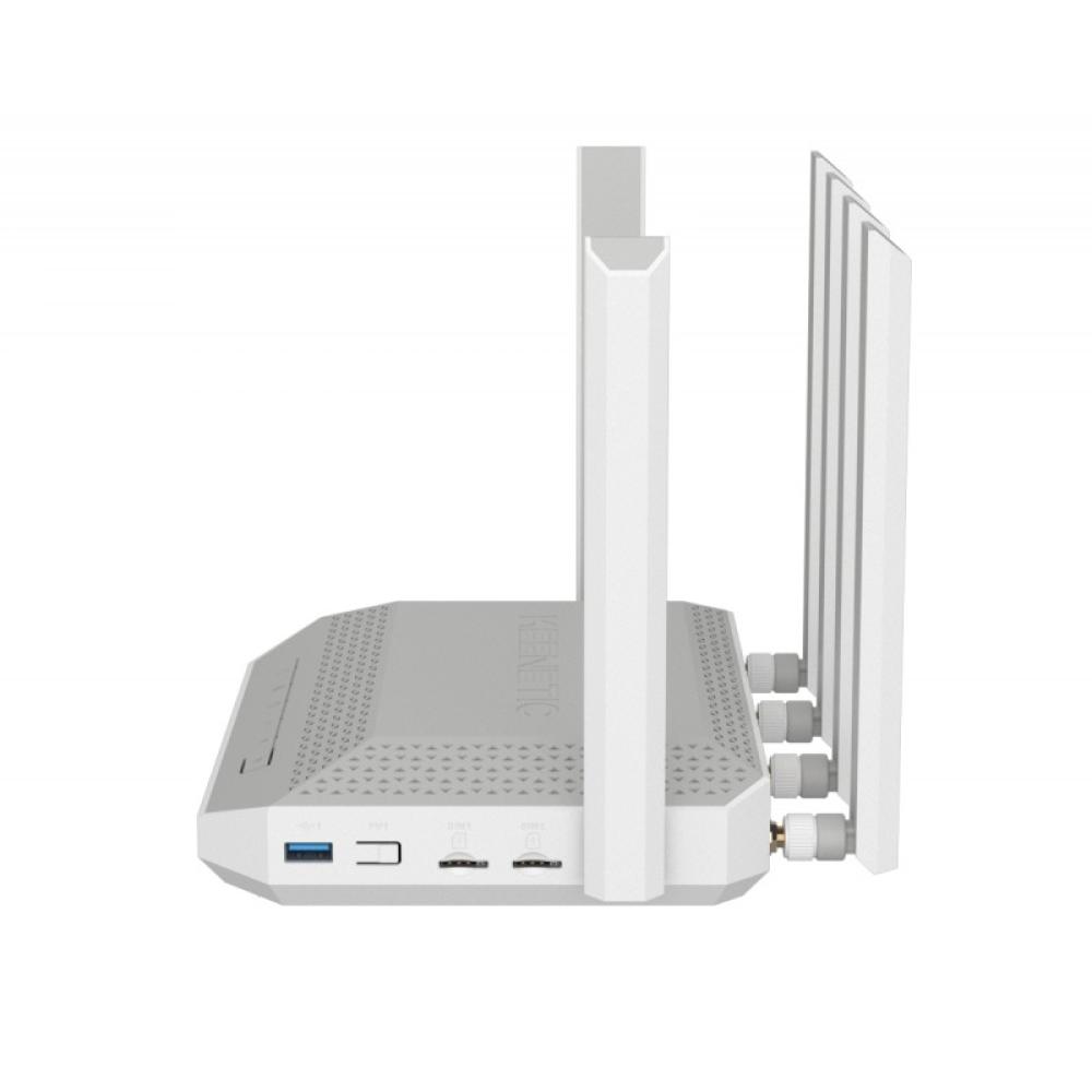 Keenetic - Hero 5G (KN-4110) router inalámbrico 2.5 Gigabit Ethernet Doble banda (2,4 GHz / 5 GHz) Gris, Blanco