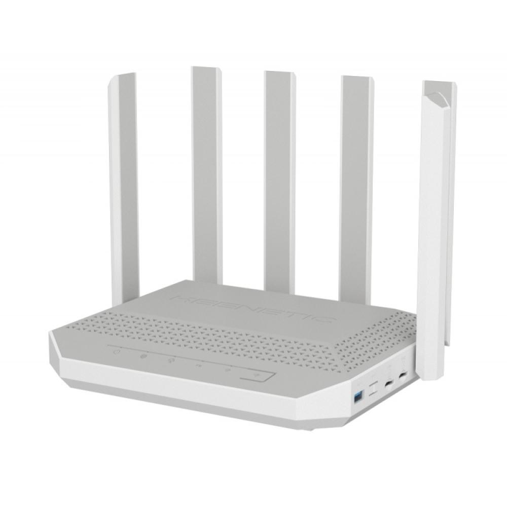 Keenetic - Hero 5G (KN-4110) router inalámbrico 2.5 Gigabit Ethernet Doble banda (2,4 GHz / 5 GHz) Gris, Blanco