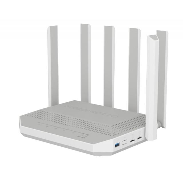 Keenetic - Hero 5G (KN-4110) router inalámbrico 2.5 Gigabit Ethernet Doble banda (2,4 GHz / 5 GHz) Gris, Blanco