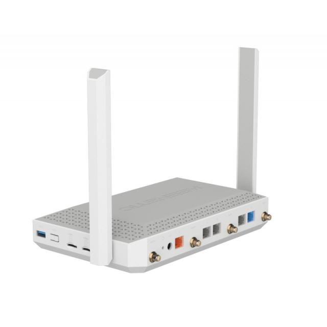 Keenetic - Hero 5G (KN-4110) router inalámbrico 2.5 Gigabit Ethernet Doble banda (2,4 GHz / 5 GHz) Gris, Blanco