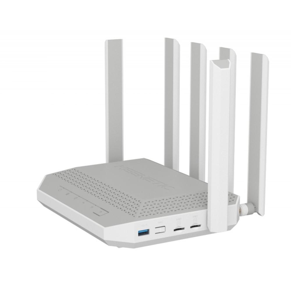 Keenetic - Hero 5G (KN-4110) router inalámbrico 2.5 Gigabit Ethernet Doble banda (2,4 GHz / 5 GHz) Gris, Blanco
