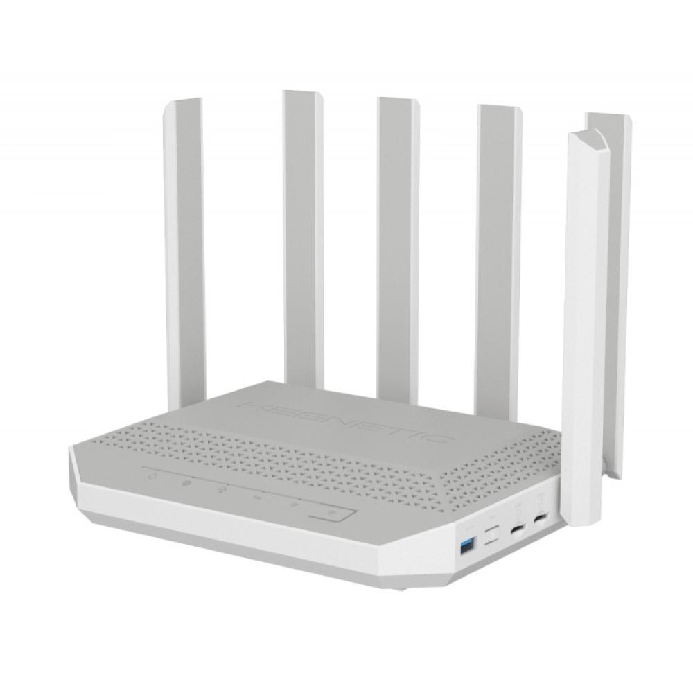 Keenetic - Hero 5G (KN-4110) router inalámbrico 2.5 Gigabit Ethernet Doble banda (2,4 GHz / 5 GHz) Gris, Blanco