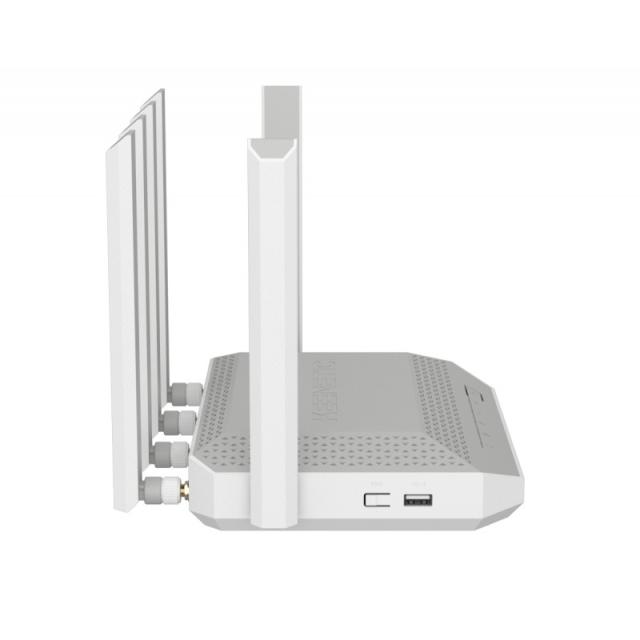 Keenetic - Hero 5G (KN-4110) router inalámbrico 2.5 Gigabit Ethernet Doble banda (2,4 GHz / 5 GHz) Gris, Blanco