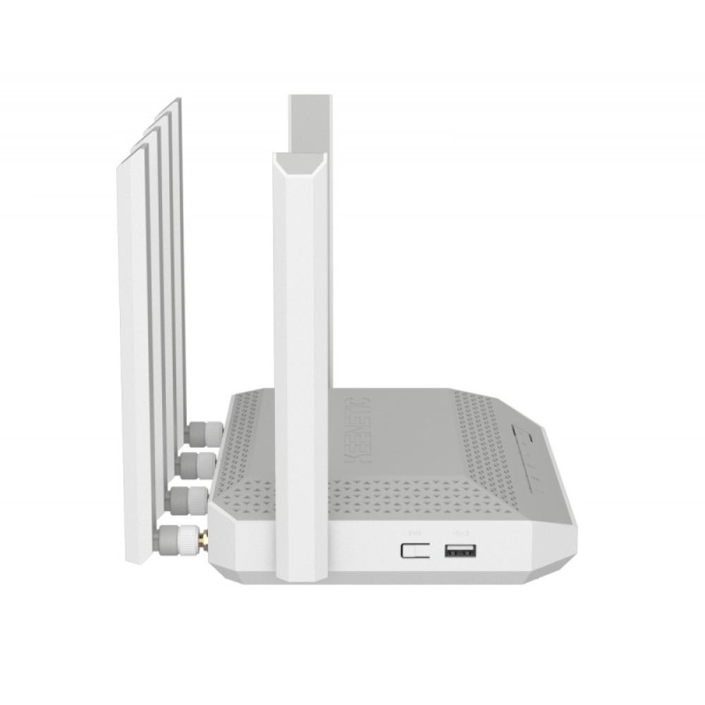 Keenetic - Hero 5G (KN-4110) router inalámbrico 2.5 Gigabit Ethernet Doble banda (2,4 GHz / 5 GHz) Gris, Blanco