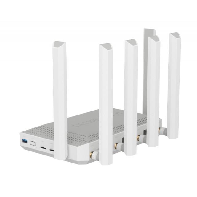Keenetic - Hero 5G (KN-4110) router inalámbrico 2.5 Gigabit Ethernet Doble banda (2,4 GHz / 5 GHz) Gris, Blanco