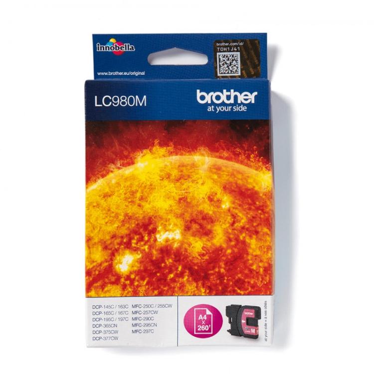 Brother - LC980M cartucho de tinta 1 pieza(s) Original Magenta