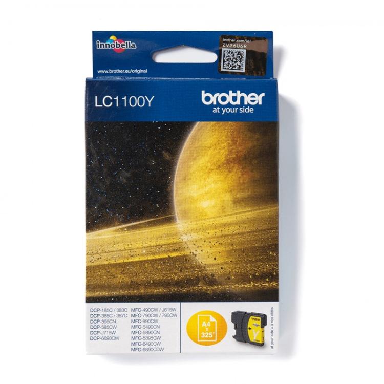 Brother - LC1100Y cartucho de tinta 1 pieza(s) Original Amarillo