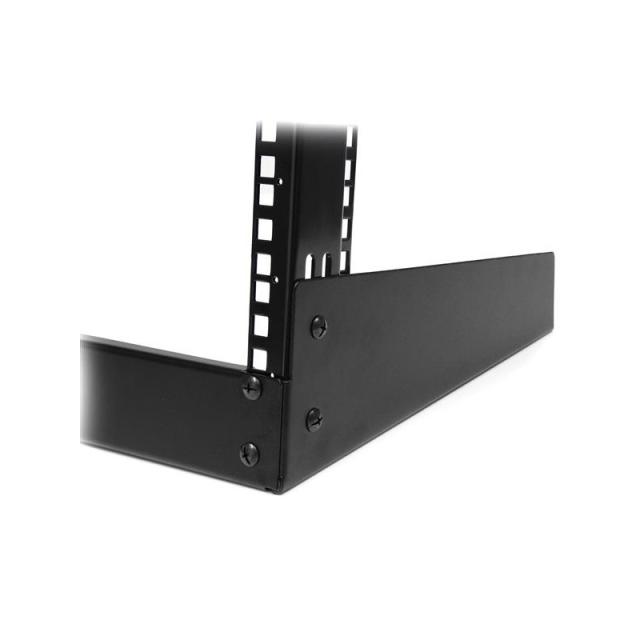 StarTech.com - Rack Armario Bastidor Abierto de Escritorio Desktop Sobremesa de 2 Columnas 12U 0,5m Negro