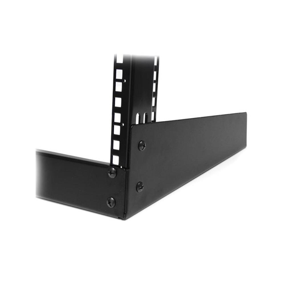 StarTech.com - Rack Armario Bastidor Abierto de Escritorio Desktop Sobremesa de 2 Columnas 12U 0,5m Negro